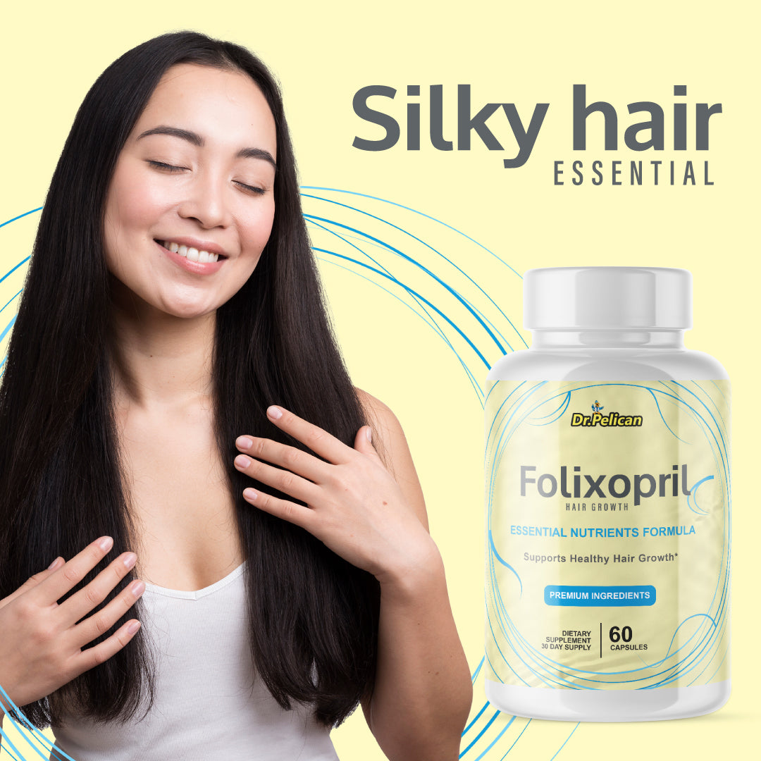 Folixopril- Hair Support- 3 Bottles- 180 Capsules