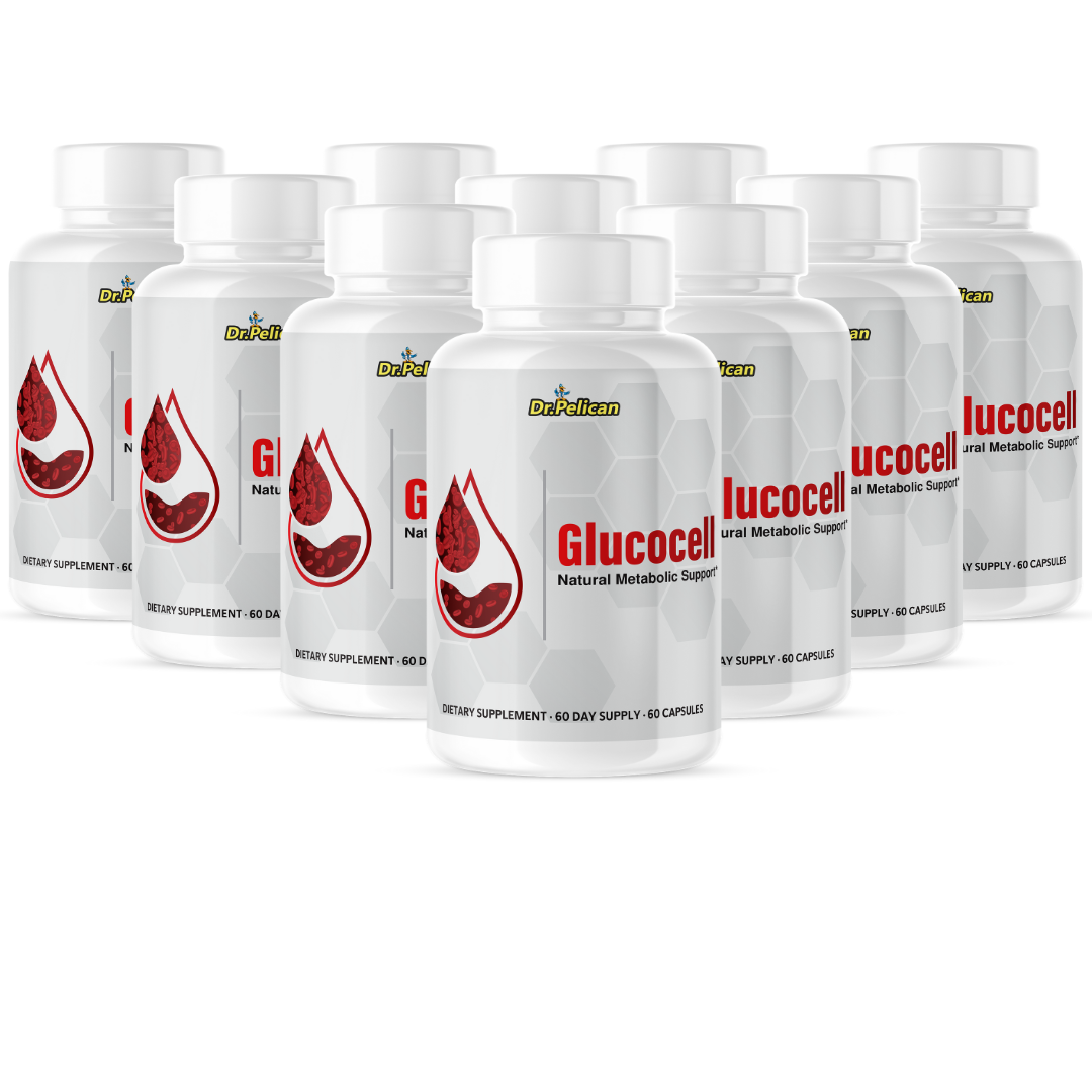 Glucocell- Blood Support- 10 Bottles- 600 Capsules