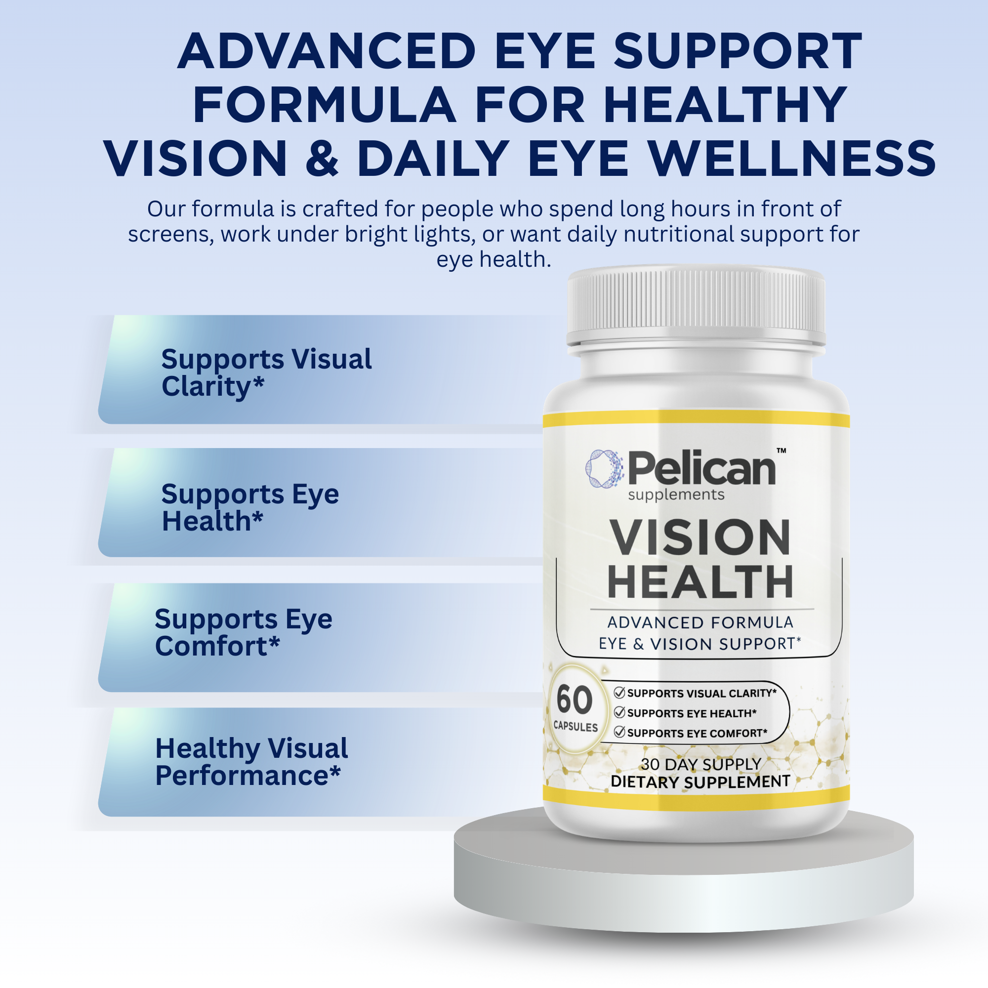 Pelican Vision Health – Eye & Vision Support – 60 Capsules