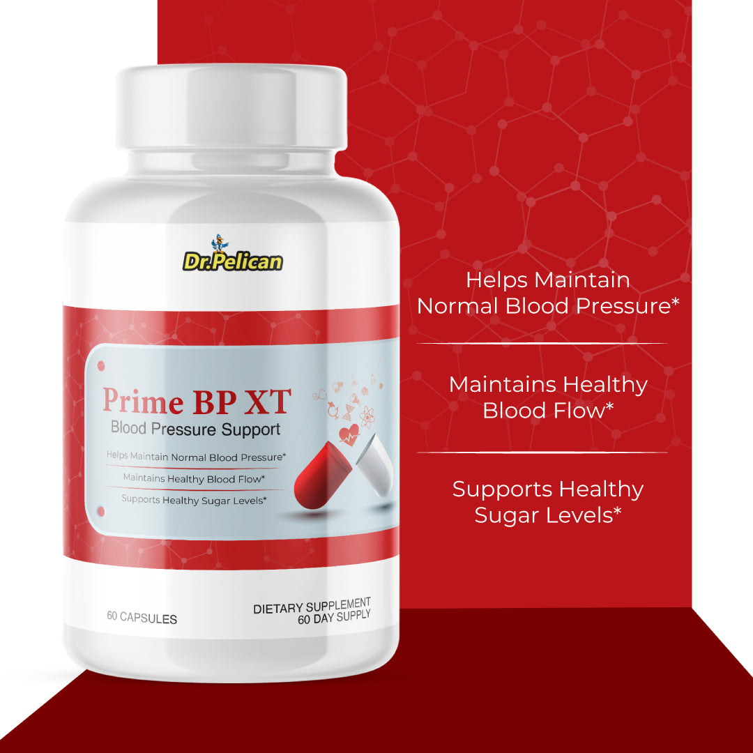 Prime BP XT- Blood Support- 10 Bottles- 600 Capsules