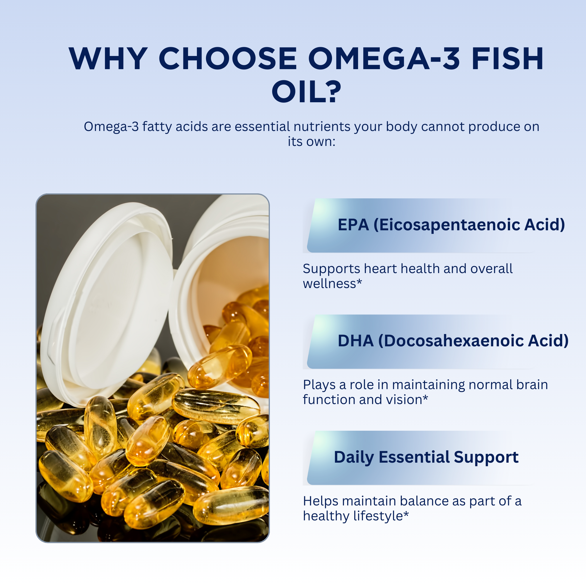 Pelican Omega 3 Fish Oil – Advanced Omega 3 Support Formula – 60 Softgels