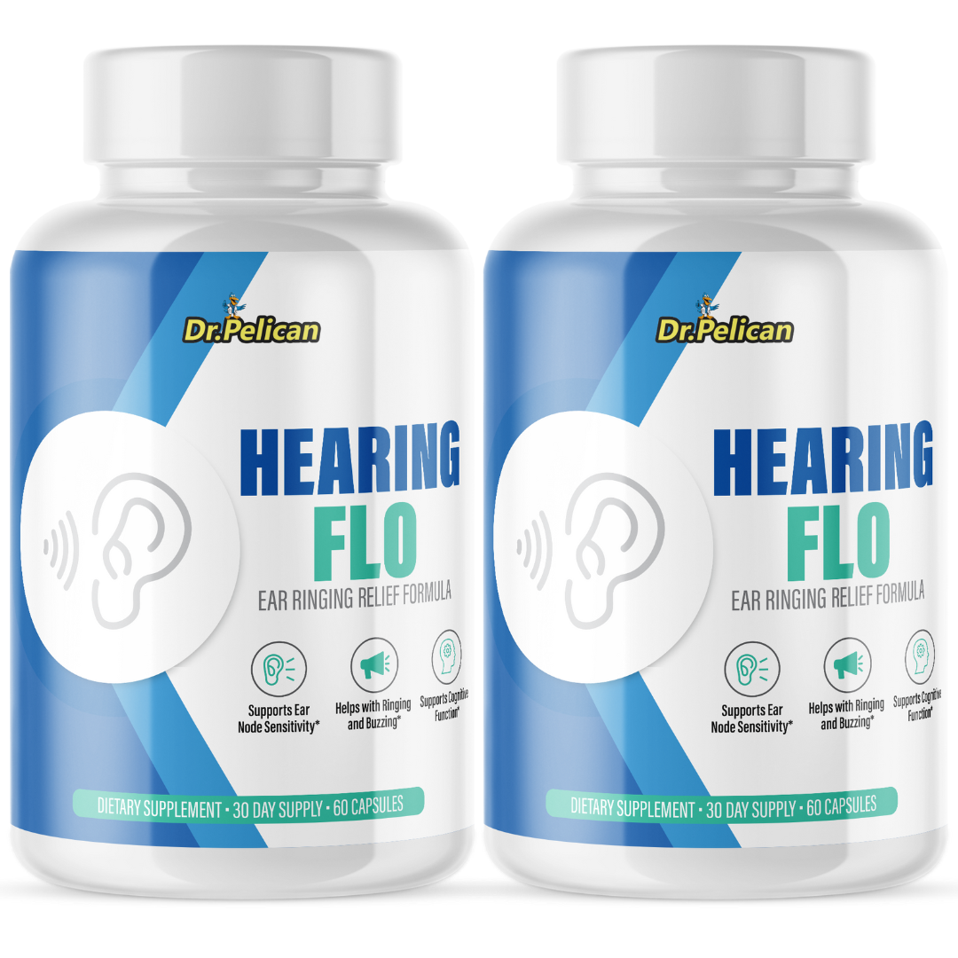 HearingFlo- Hearing Support- 2 Bottles- 120 Capsules