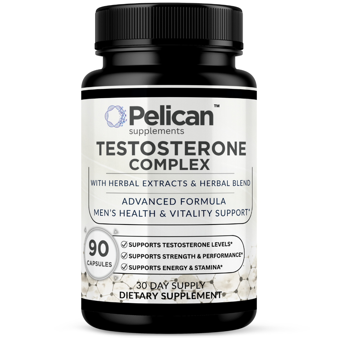 Pelican Testosterone Complex – Advanced Men’s Vitality & Performance Support – 90 Capsules