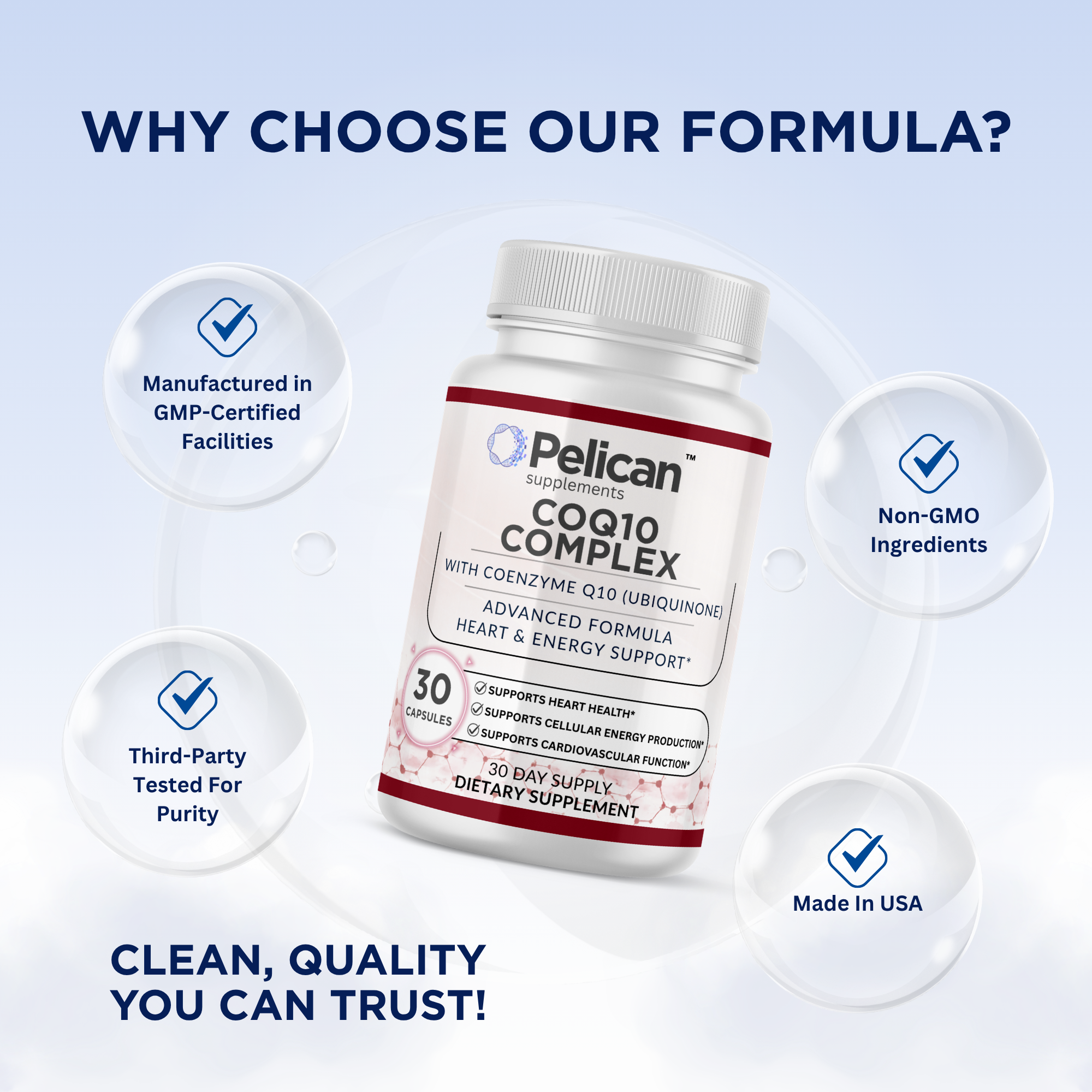 Pelican CoQ10 Complex – Advanced Heart & Energy Support – 30 Capsules