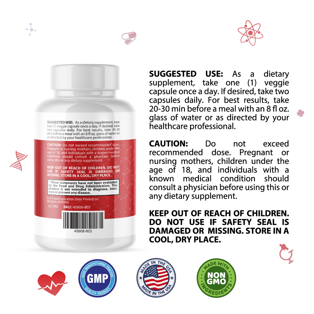 Prime BP XT- Blood Support- 10 Bottles- 600 Capsules