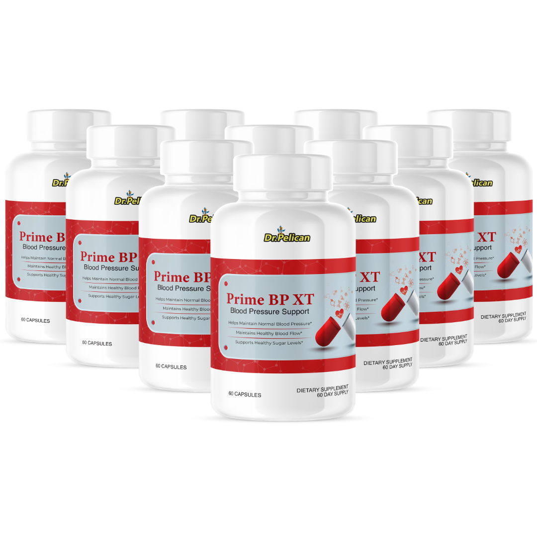 Prime BP XT- Blood Support- 10 Bottles- 600 Capsules