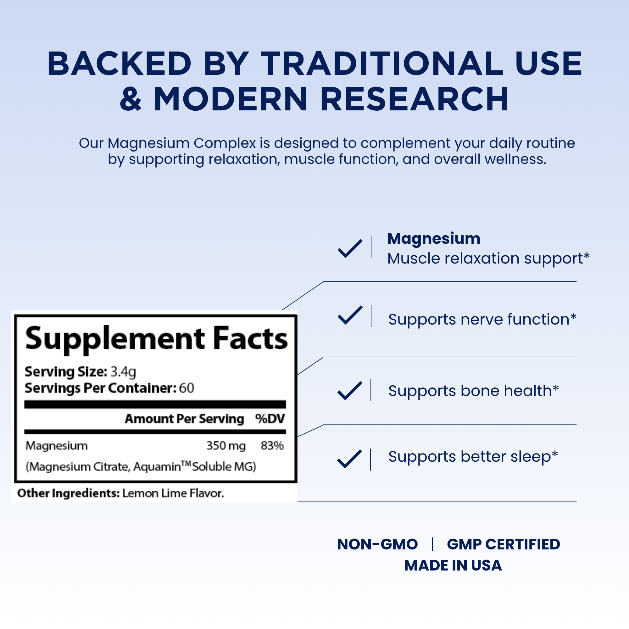Pelican Magnesium Complex – Relaxation, Muscle & Sleep Support – Powder