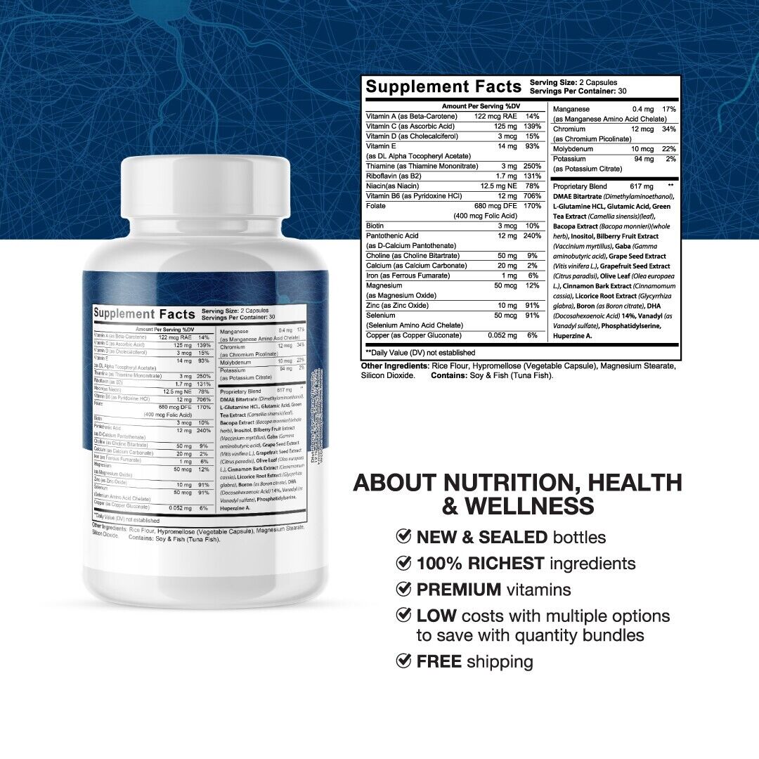 ProNerve 6 - Nerve & Brain Support- 60 Capsules