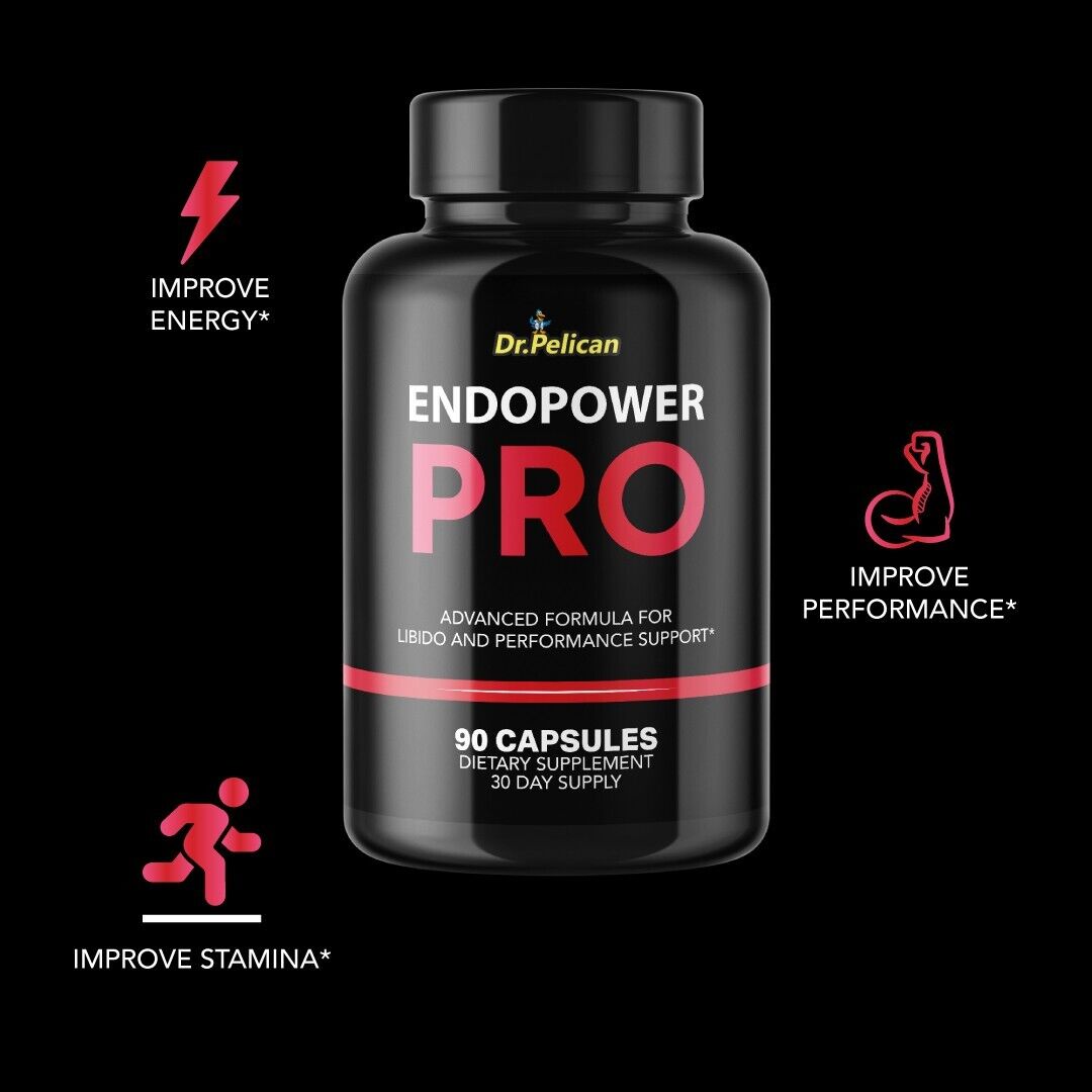 Endopower Pro- Bodybuilding & Men's Health Support- 2 Bottles- 180 Capsules