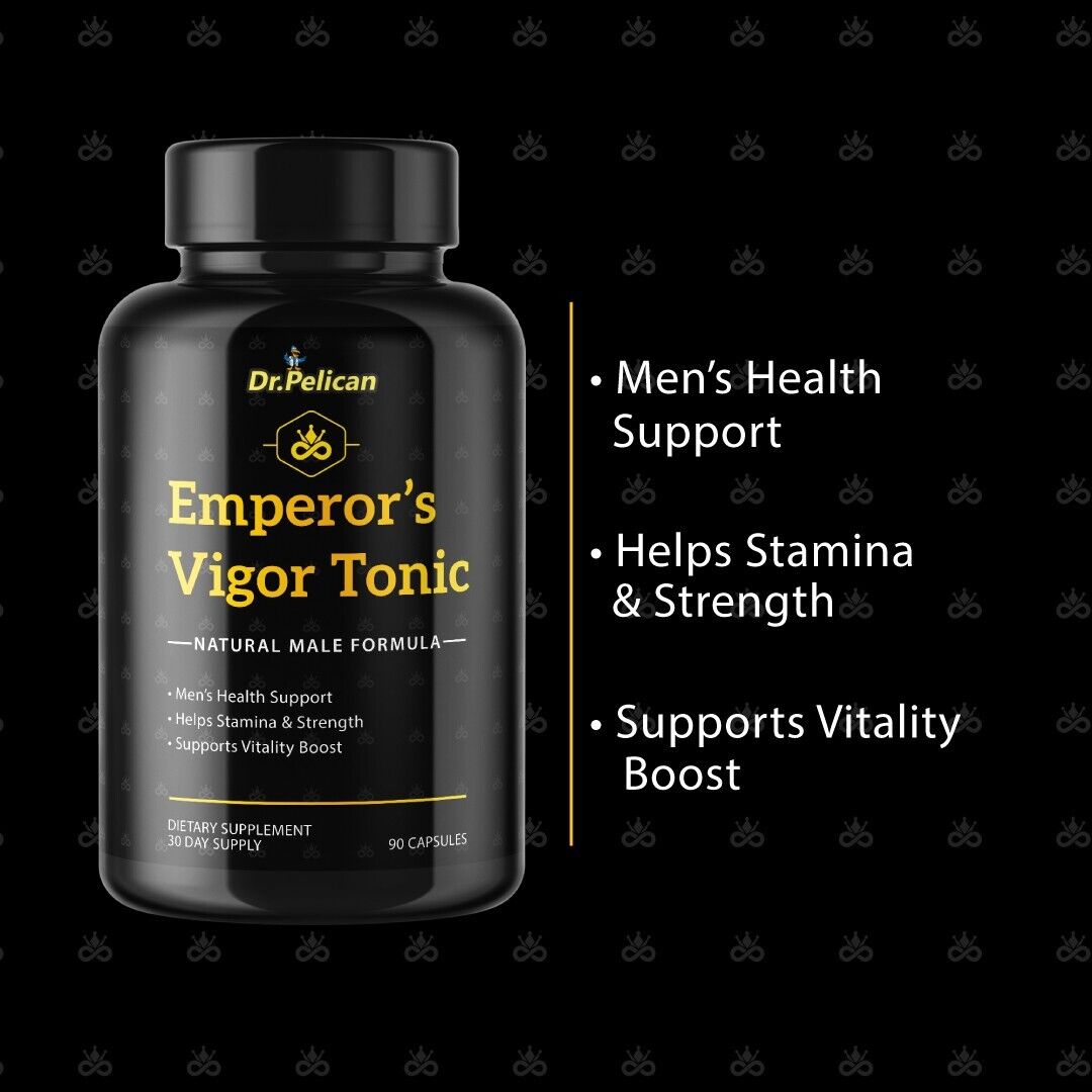 Emperor's Vigor Tonic-Bodybuilding & Men's Health Support-3 Bottles-270 Capsules