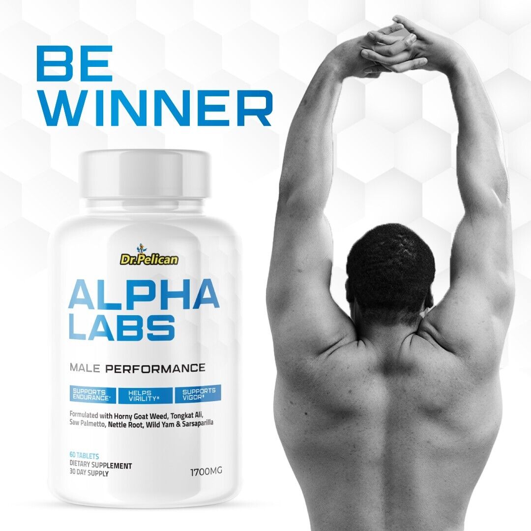 Alpha Labs-Men's Health & Performance- 4 Bottles- 240 Tablets