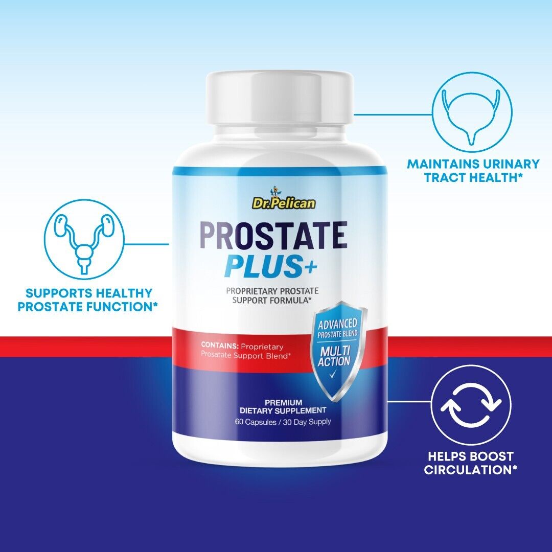 Prostate Plus +- Prostate Support- 5 Bottles- 300 Capsules