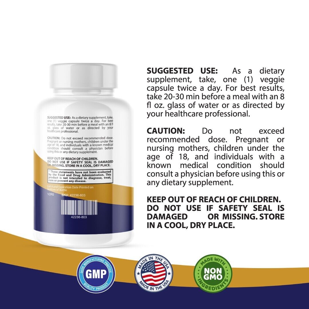 Diabextan- Blood Support- 5 Bottles- 300 Capsules