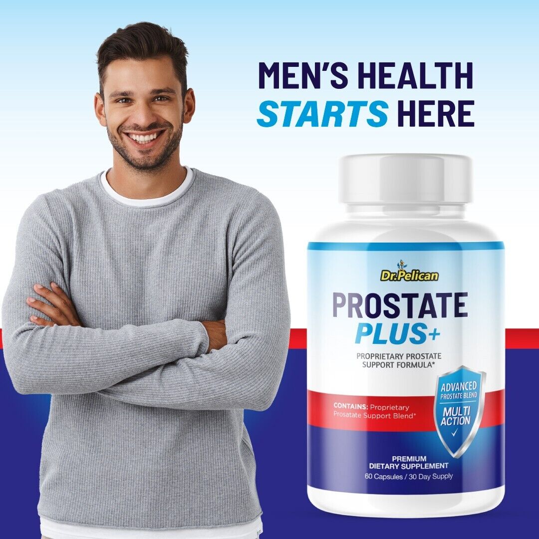 Prostate Plus +- Prostate Support- 5 Bottles- 300 Capsules
