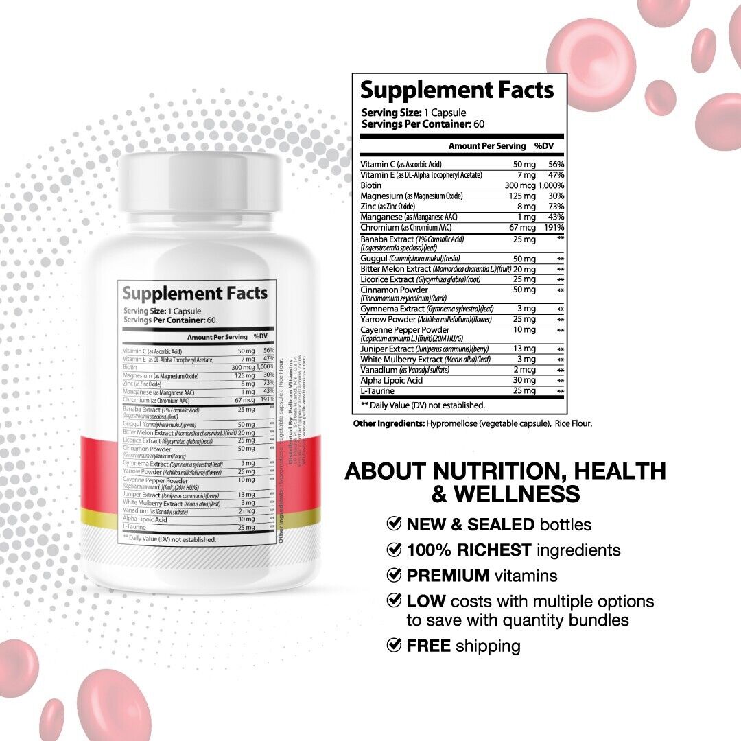 Glyco Renew- Blood Support- 2 Bottles- 120 Capsules