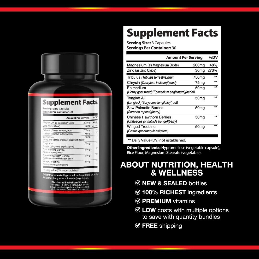 Iron Pump- Bodybuilding & Men's Health Support- 10 Bottles- 900 Capsules