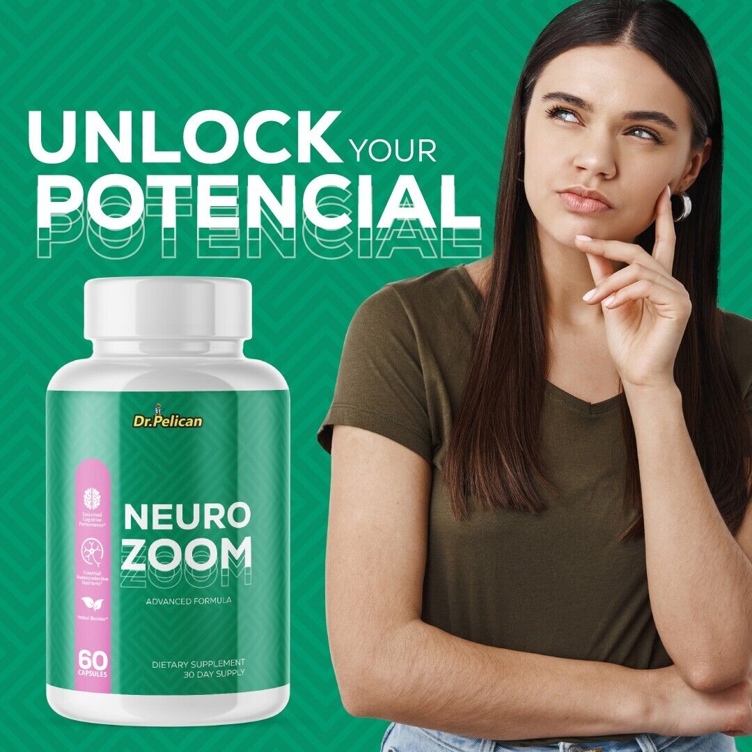 Neuro Zoom- Brain Support- 3 Bottles- 180 Capsules