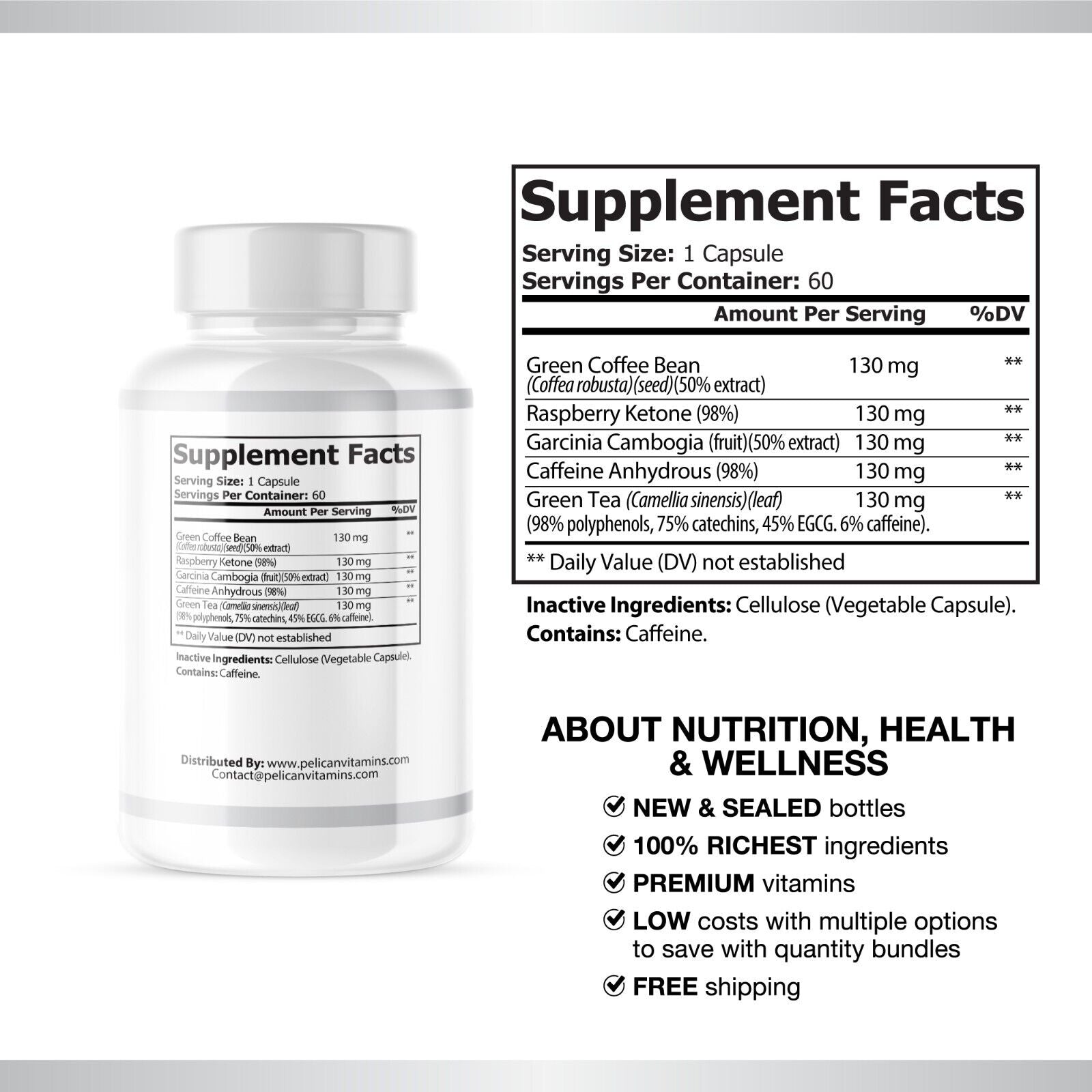 Lean Bliss- Blood/Weight Support- 4 Bottles- 240 Capsules