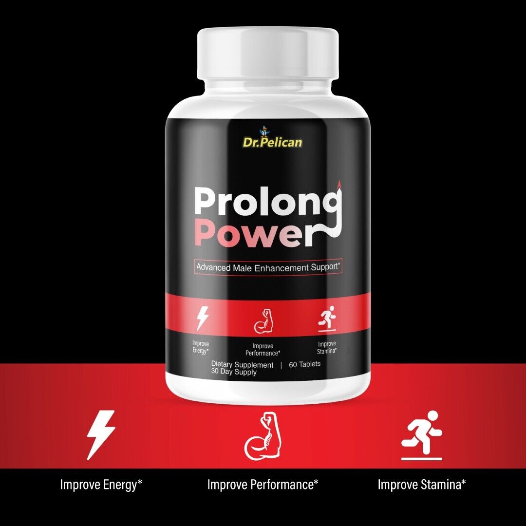 Prolong Power - Men's Health & Performance- 3 Bottles- 180 Tablets