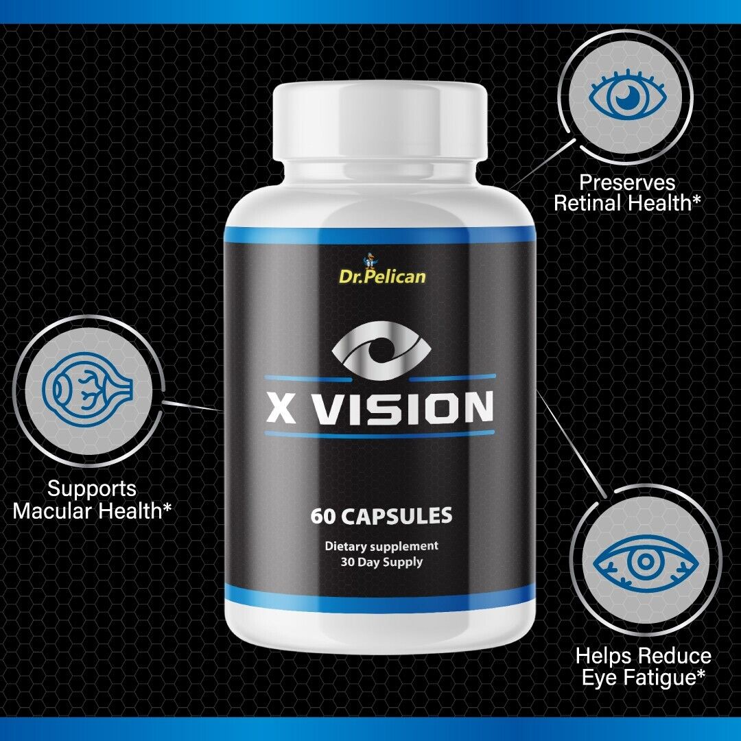 X Vision- Eye Support- 5 Bottles- 300 Capsules