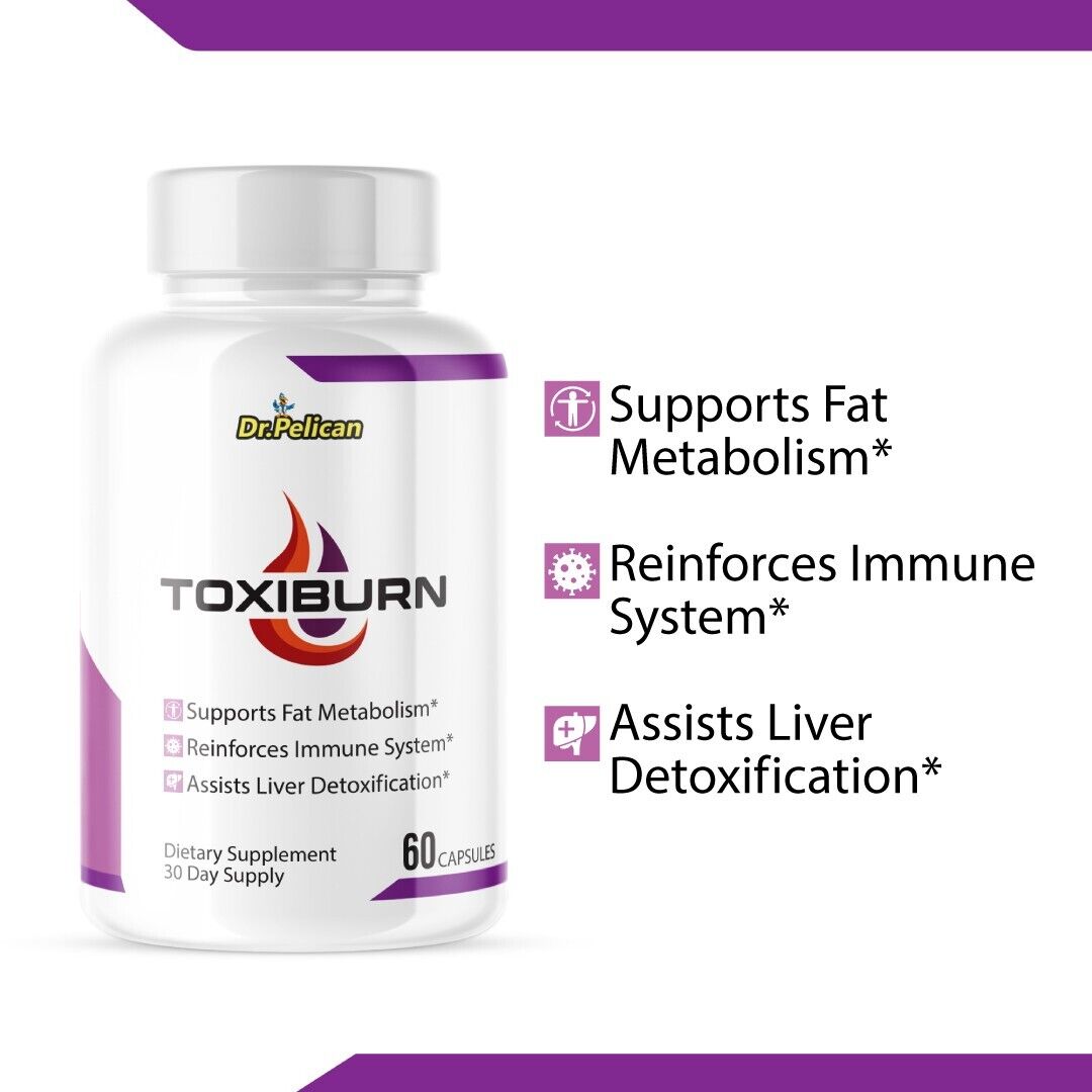 Toxiburn- Liver Support- 12 Bottles- 720 Capsules