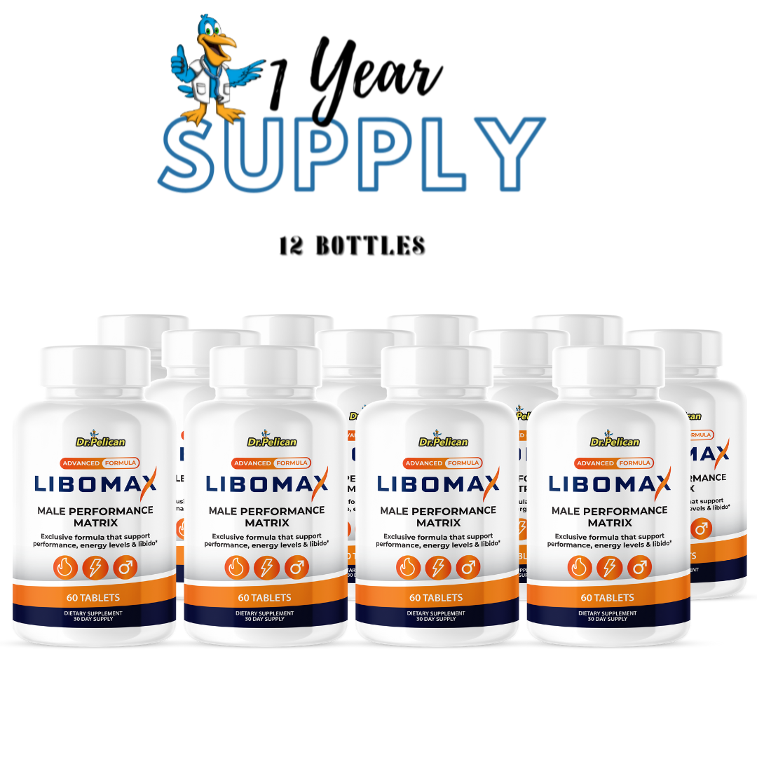 Libomax - Men's Health & Performance- 12 Bottles- 720 Tablets