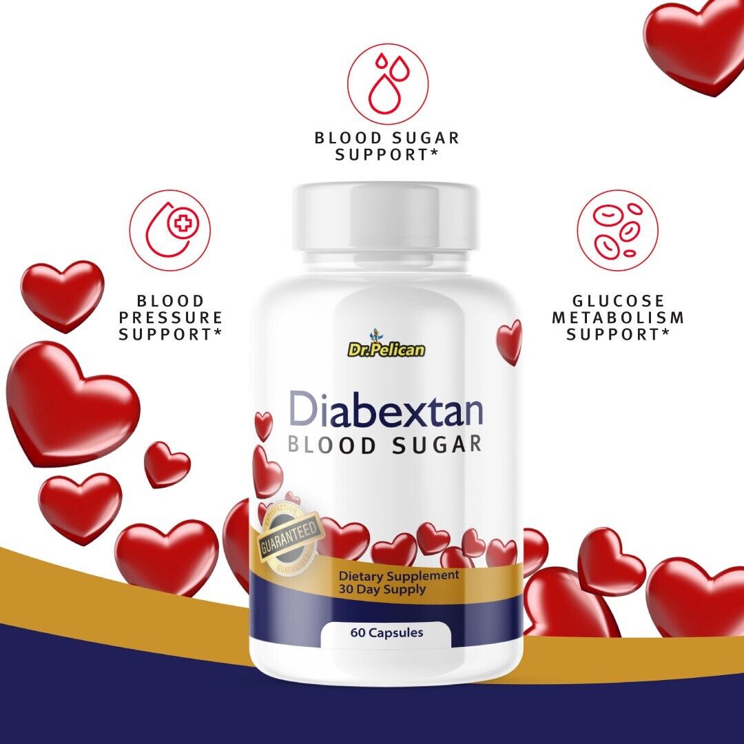 Diabextan- Blood Support- 3 Bottles- 180 Capsules