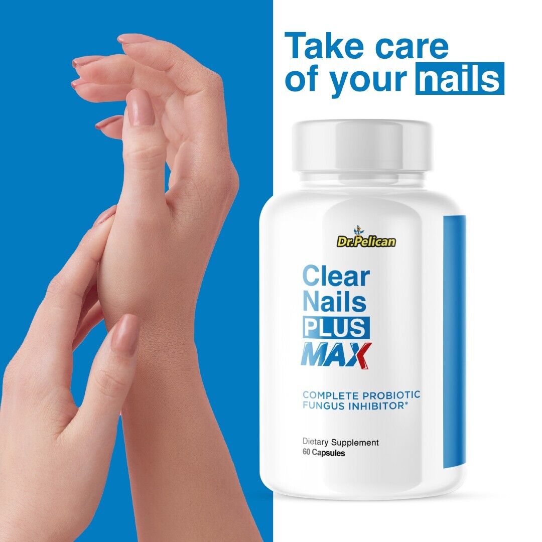 Clear Nails Plus Max- Hair, Skin & Nails Support- 5 Bottles- 300 Capsules