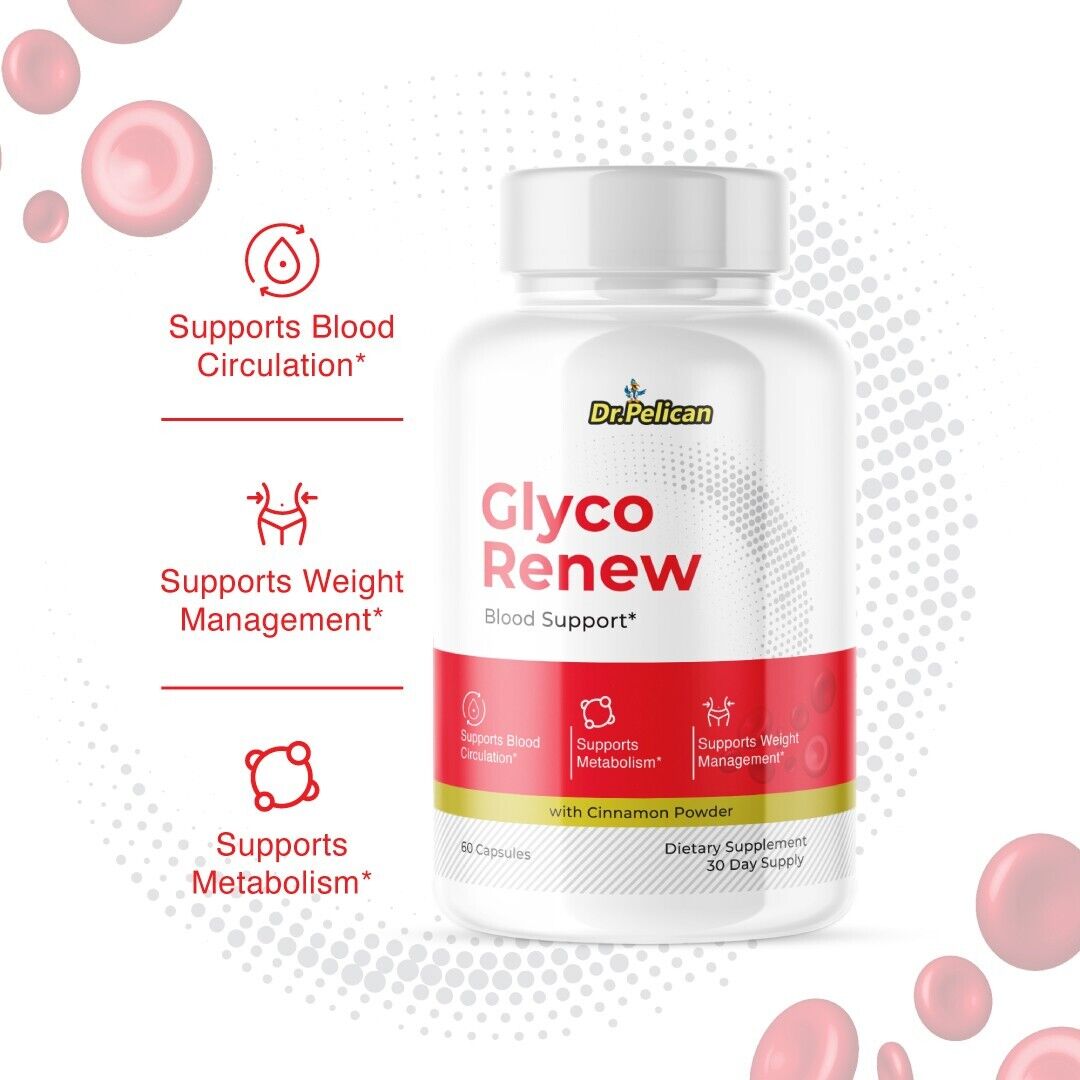Glyco Renew- Blood Support- 2 Bottles- 120 Capsules