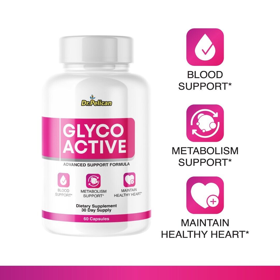 Glyco Active- Blood Support- 2 Bottles- 120 Capsules