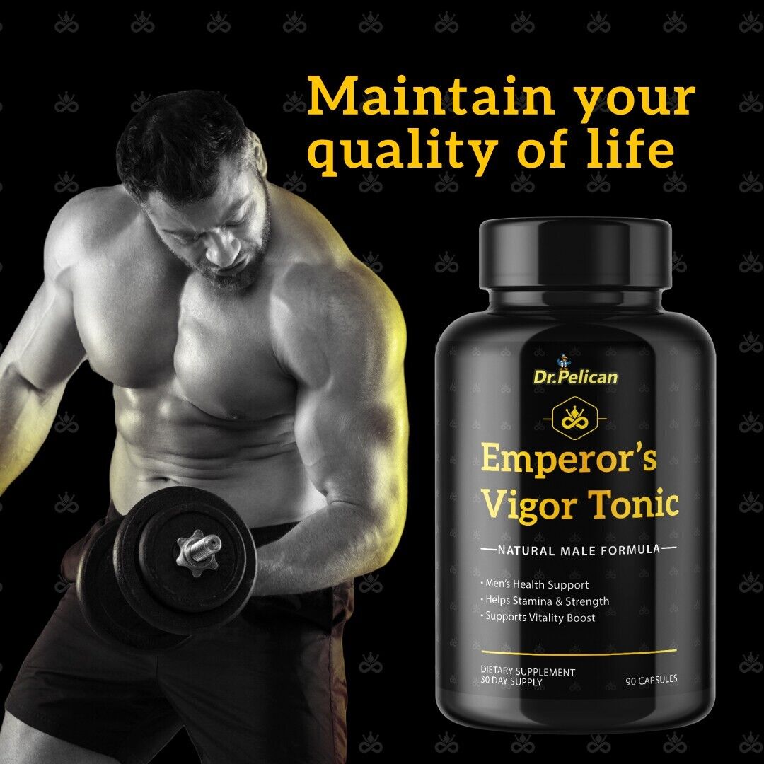 Emperor's Vigor Tonic-Bodybuilding & Men's Health Support-5 Bottles-450 Capsules