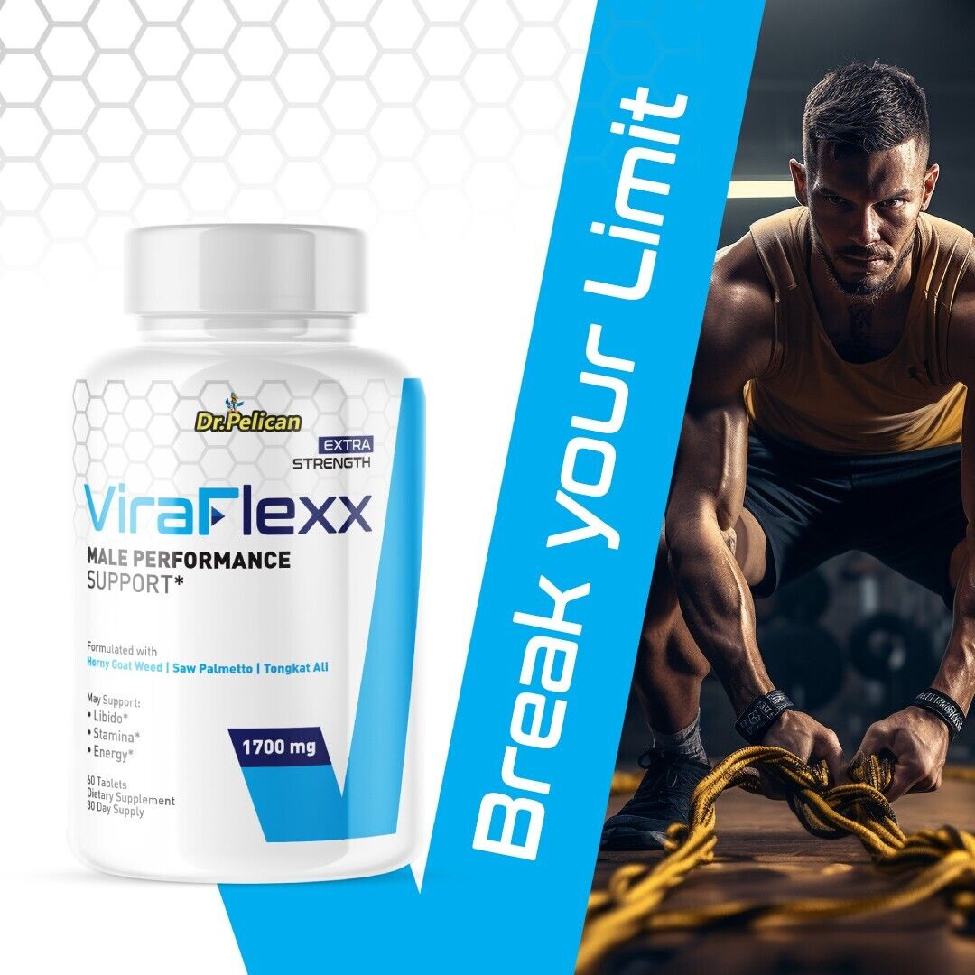 ViraFlexx - Men's Health & Performance- 5 Bottles- 300 Tablets
