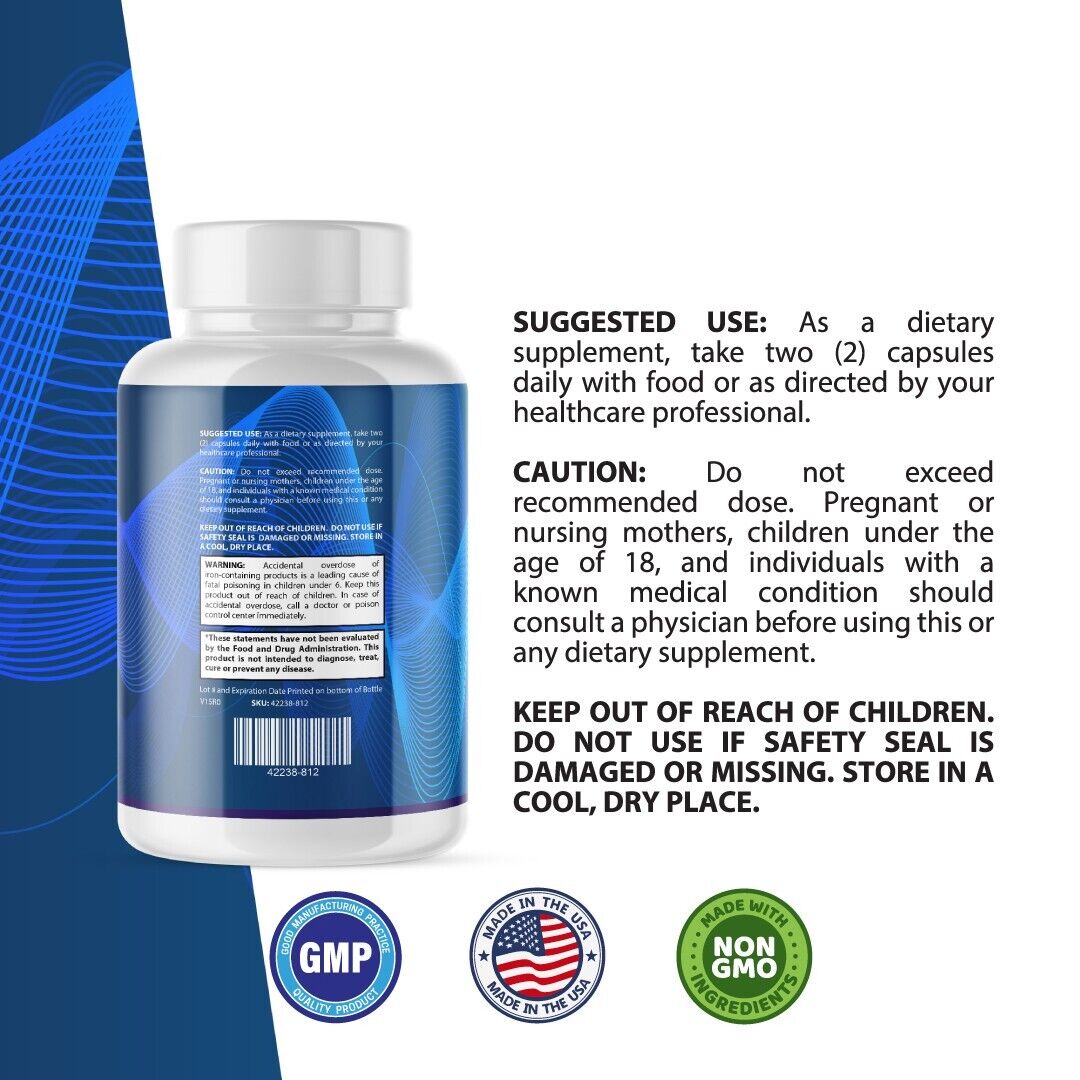 Bio Nerve Plus- Nerve & Brain Support- 60 Capsules