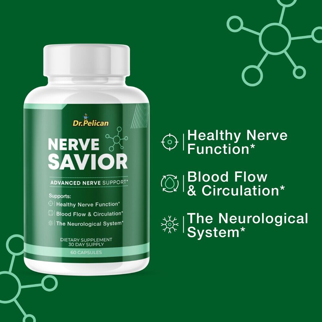 Nerve Savior- Brain Support- 3 Bottles- 180 Capsules