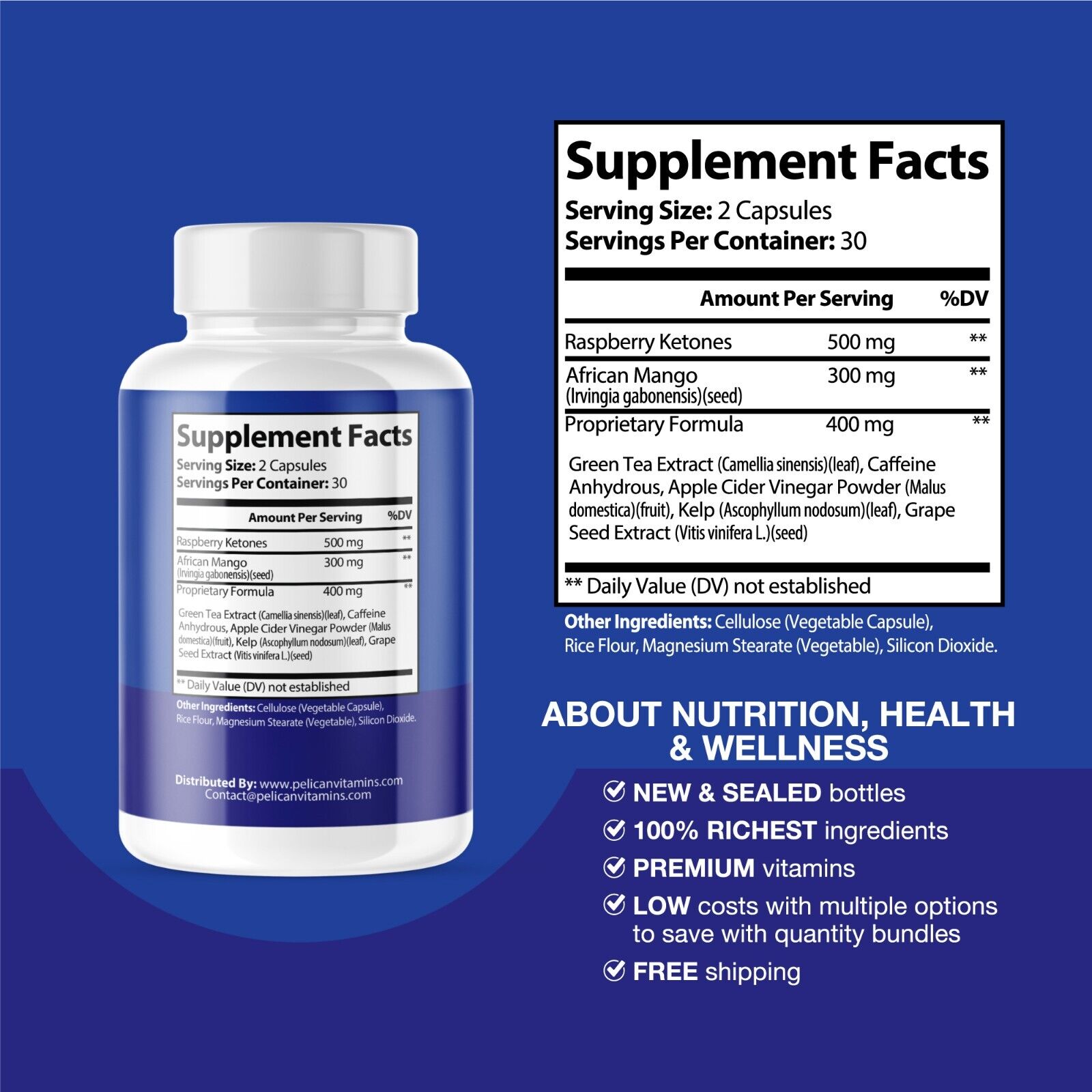 Metilean - Keto & Weight Support - 10 Bottles- 600 Capsules