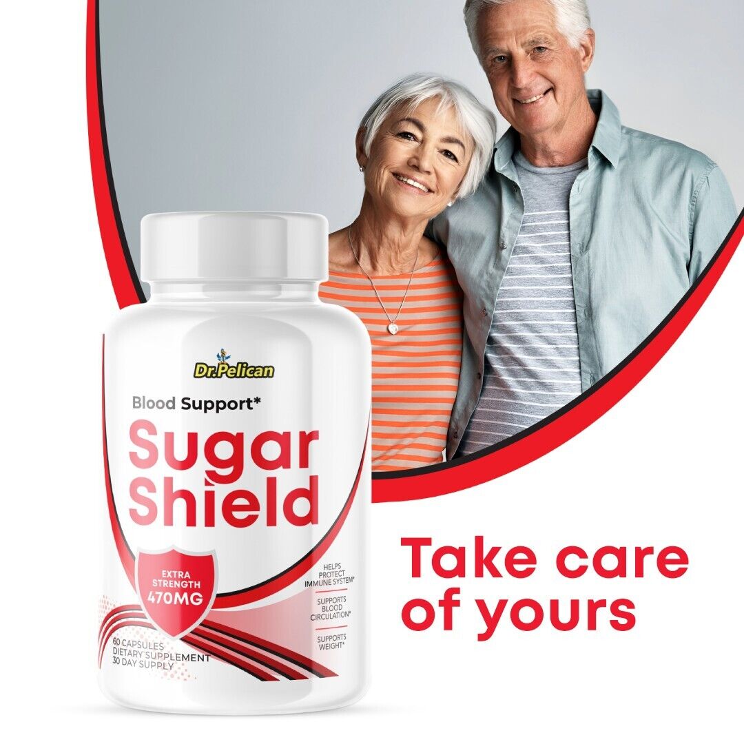 Sugar Shield - Blood Support- 5 Bottles- 300 Capsules