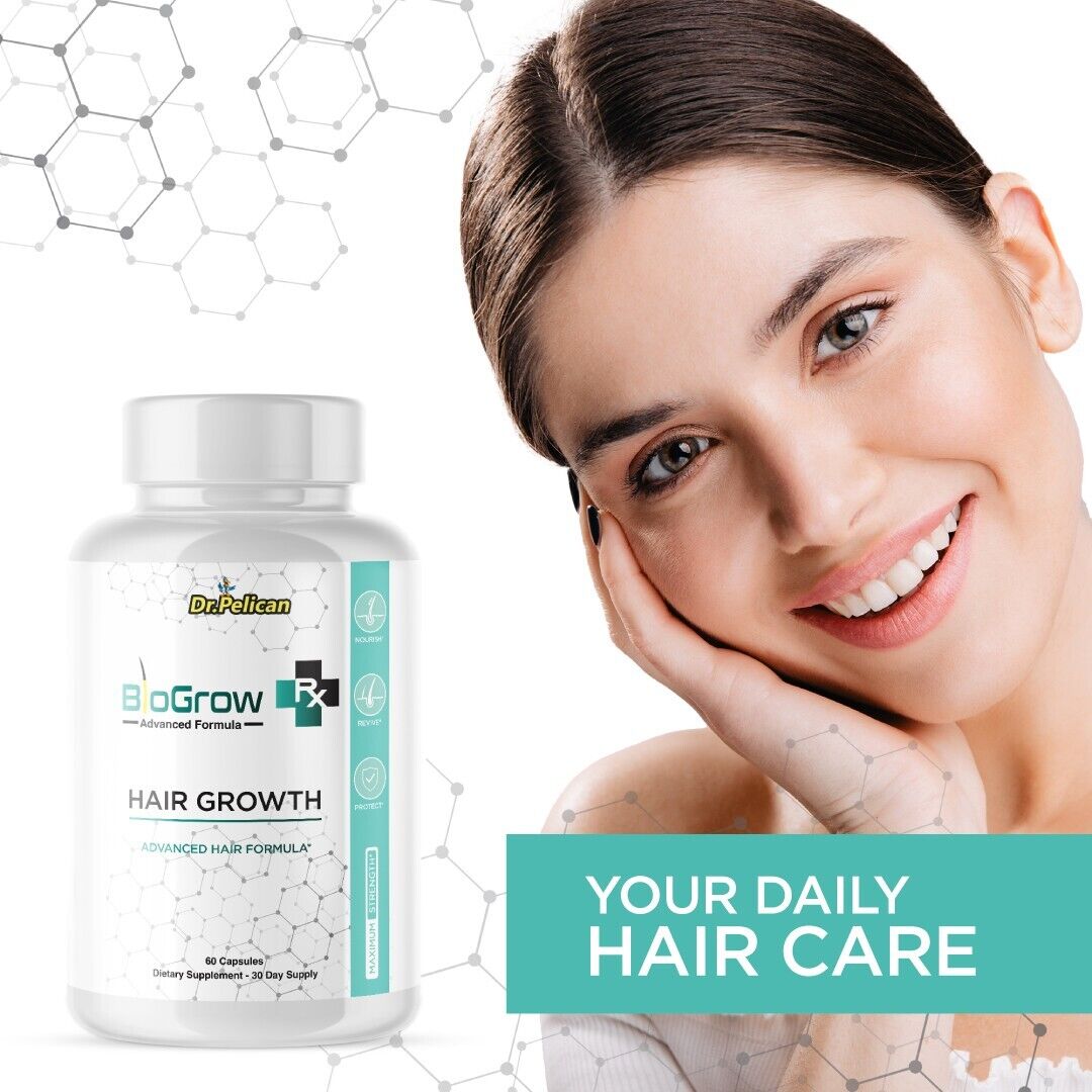 BioGrow- Hair Growth Support- 3 Bottles- 180 Capsules