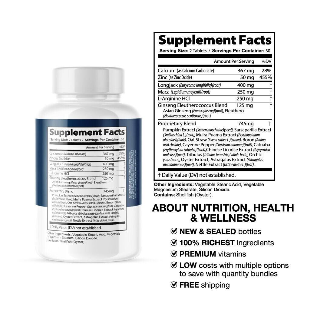 DYNAMAX+ - Men's Health & Performance- 3 Bottles- 180 Tablets