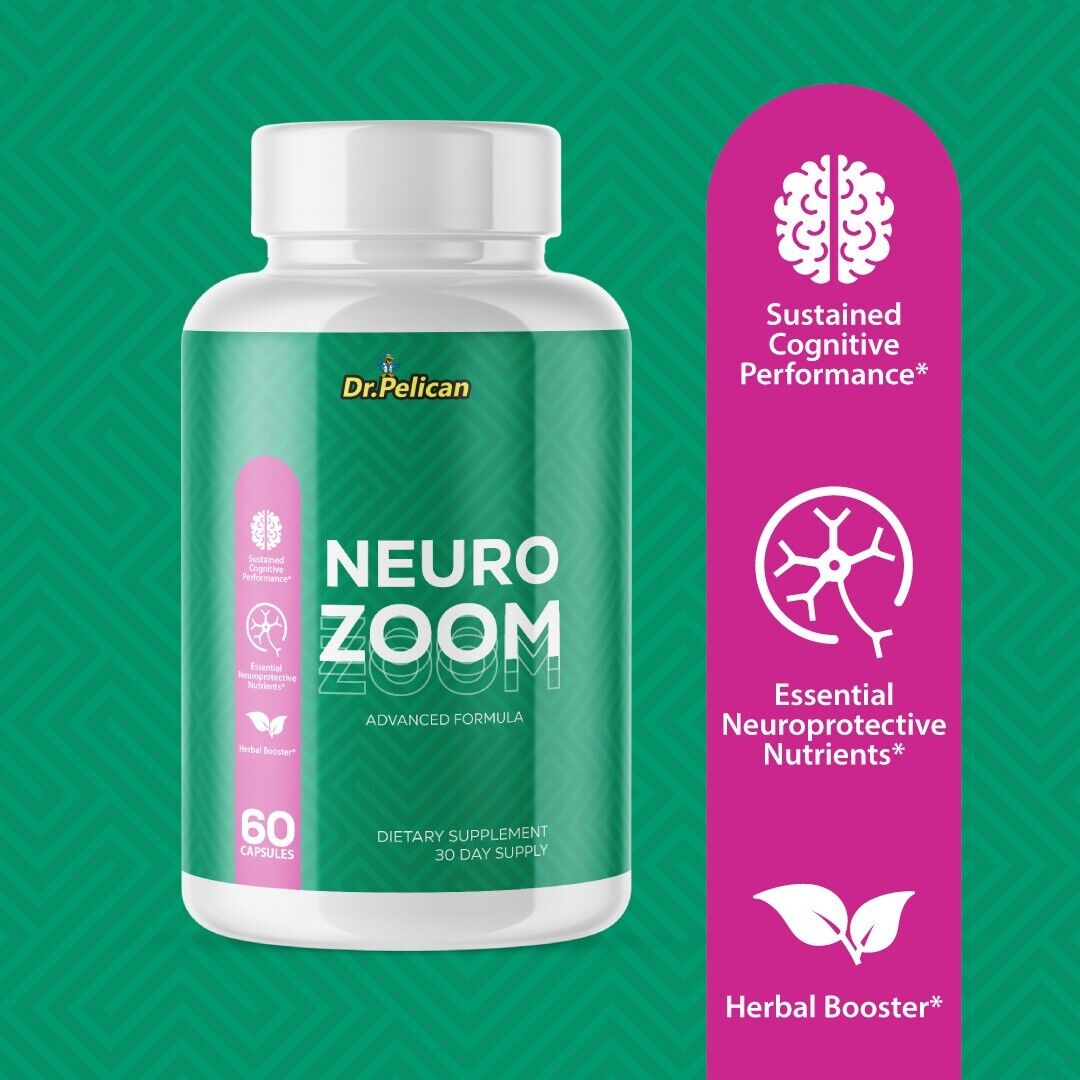 Neuro Zoom- Brain Support- 3 Bottles- 180 Capsules