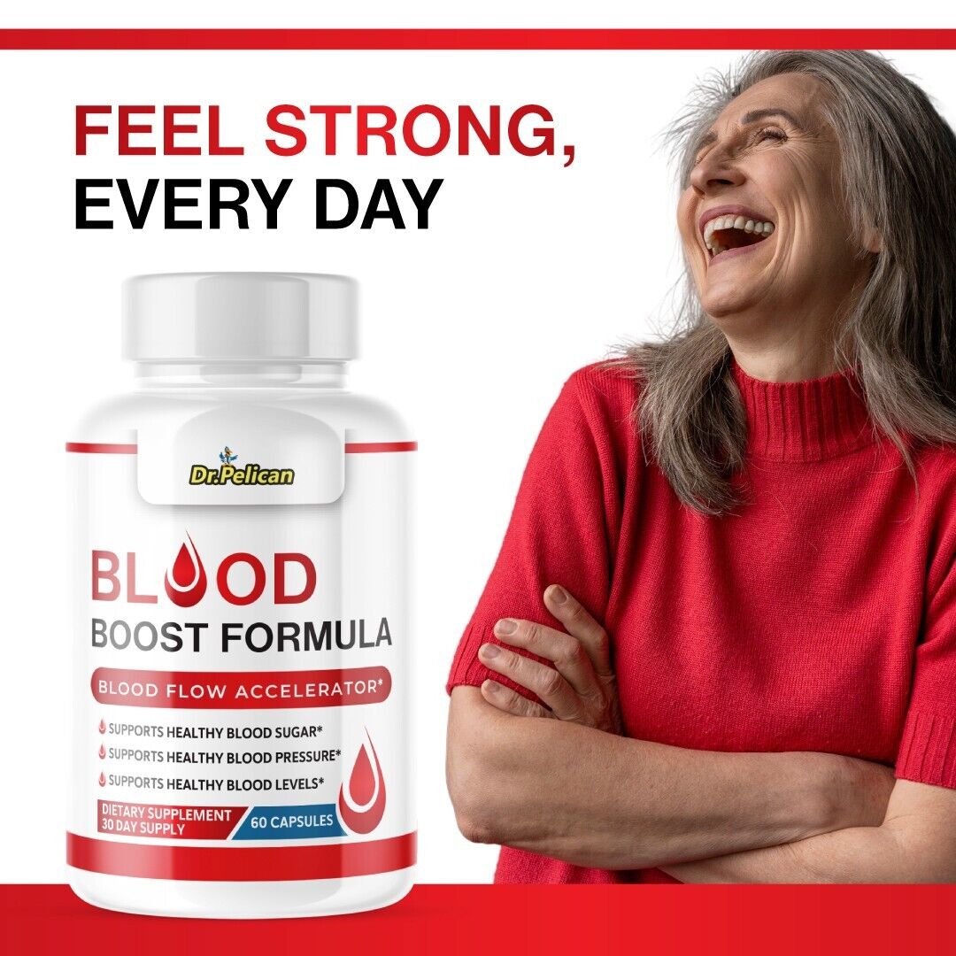 Blood Boost Formula- Blood Support- 4 Bottles- 240 Capsules