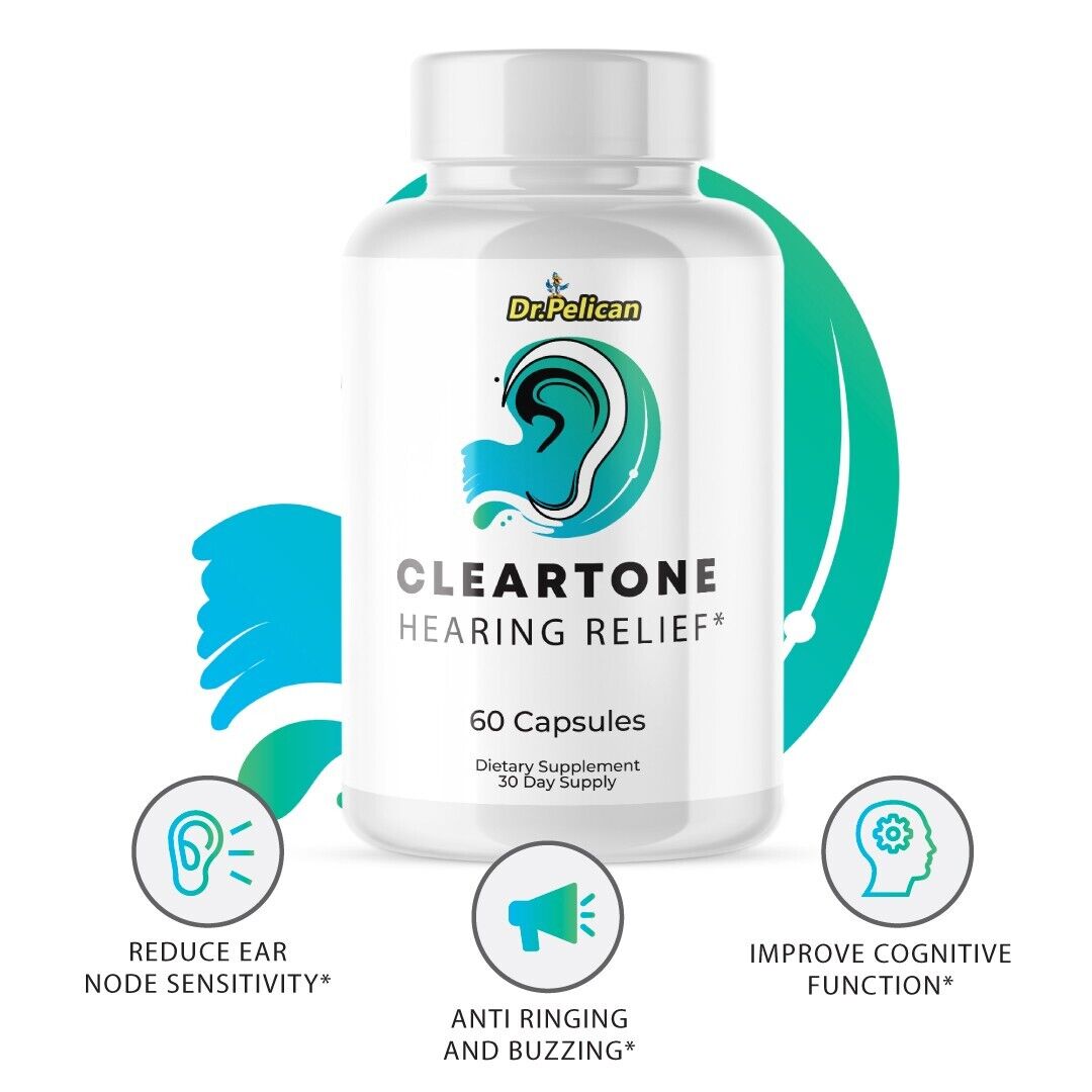 Cleartone- Hearing Support- 5 Bottles- 300 Capsules