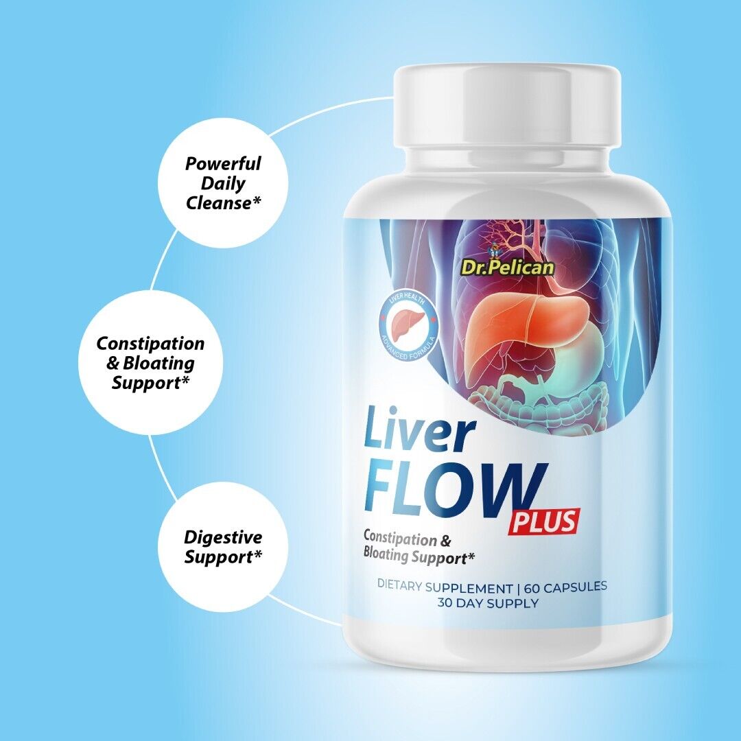 Liver Flow Plus- Liver Support- 10 Bottles- 600 Capsules