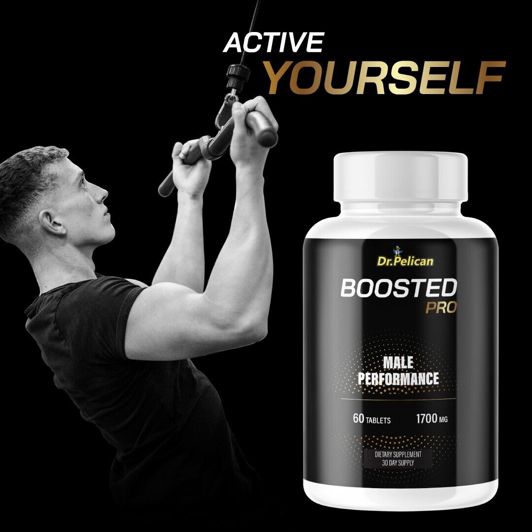 BOOSTED PRO- Men's Health & Performance- 12 Bottles- 720 Tablets