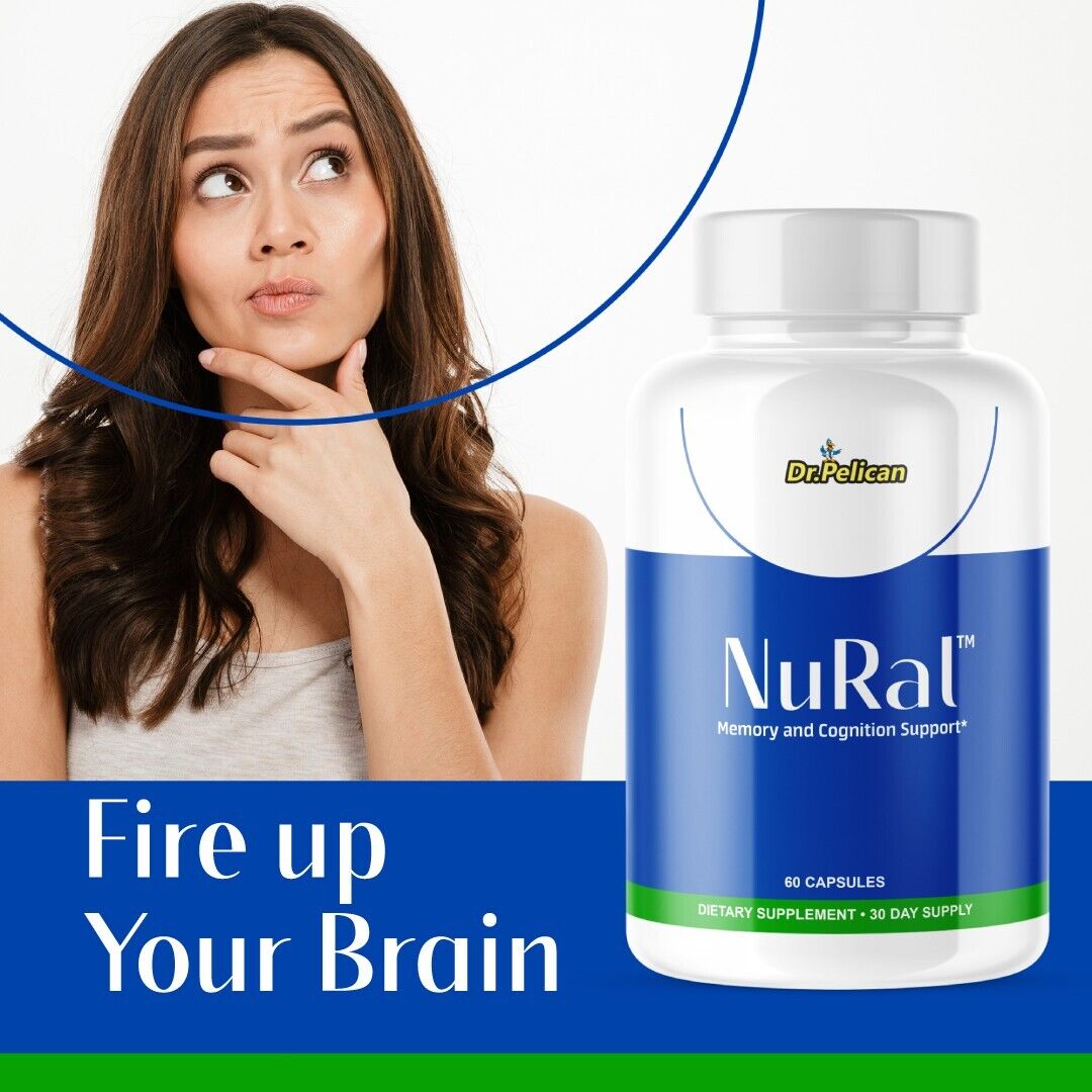 NuRal- Brain & Cognition Support- 4 Bottles- 240 Capsules