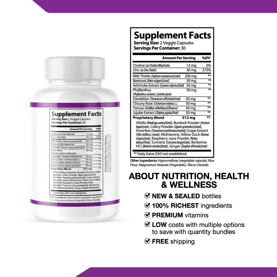 Toxiburn- Liver Support- 12 Bottles- 720 Capsules