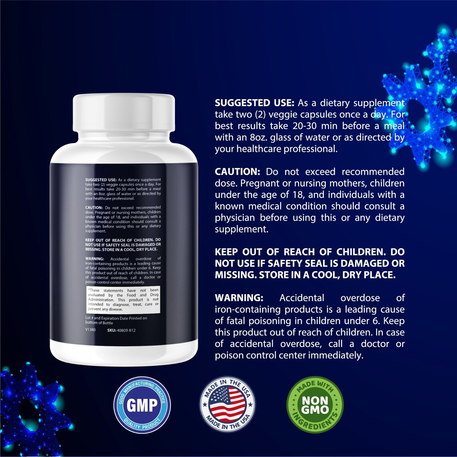 Cogni Strong- Brain Support- 10 Bottles- 600 Capsules