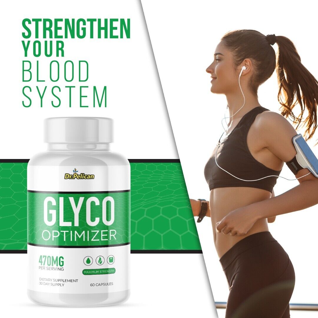 Glyco Optimizer- Blood & Heart Support- 12 Bottles- 720 Capsules