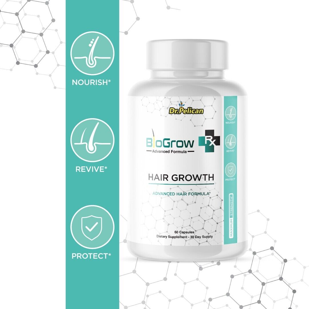 BioGrow- Hair Growth Support- 4 Bottles- 240 Capsules