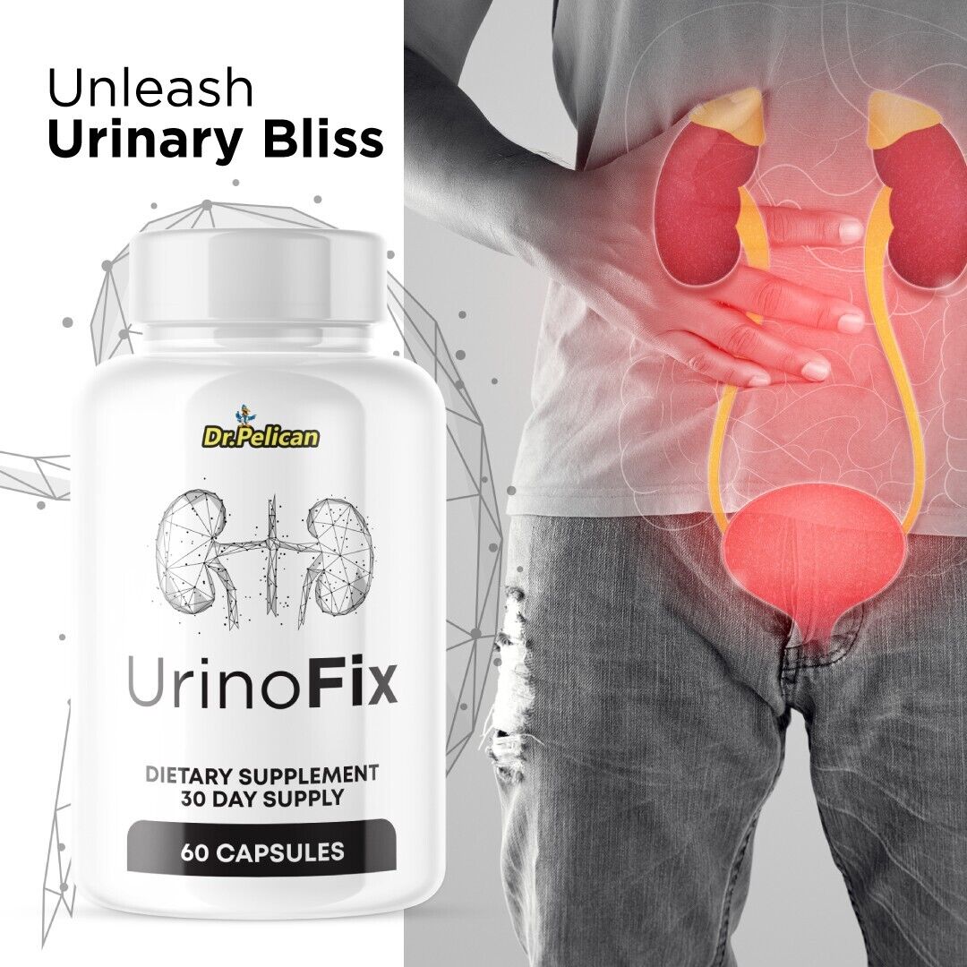 UrinoFix- Prostate Support- 3 Bottles- 180 Capsules