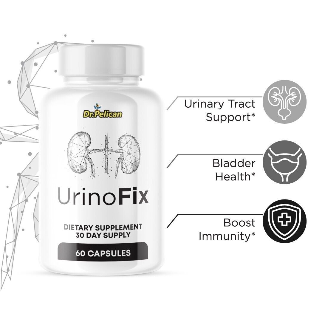 UrinoFix- Prostate Support- 5 Bottles- 300 Capsules